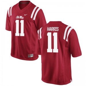 Game Red For Men University of Mississippi High School Jerseys A.J. Harris