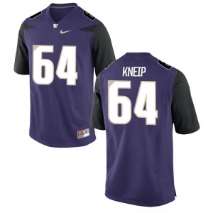 University of Washington A.J. Kneip Jerseys S-3XL Purple Game For Men