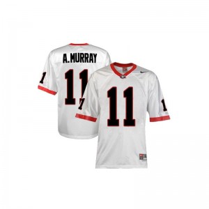 Men Limited University of Georgia Jersey S-3XL of Aaron Murray - White