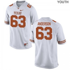 Alex Anderson Longhorns Football Jerseys Game White Youth