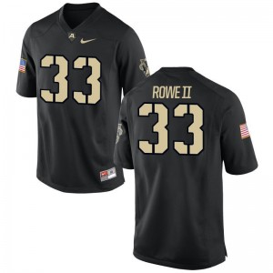 Army Black Knights Alex Rowe II Black Game For Men Player Jerseys