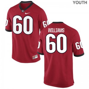 Georgia Bulldogs Allen Williams Football Jersey Game Youth Red