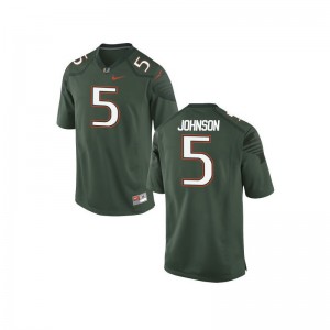 University of Miami College Jersey Andre Johnson Mens Game Green