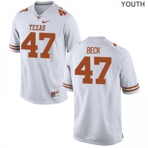 Andrew Beck UT High School Jersey Youth(Kids) Game - White