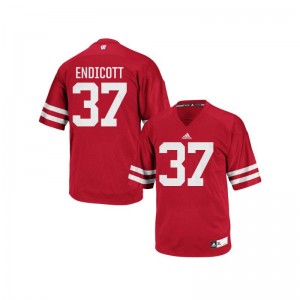 Wisconsin Badgers Andrew Endicott Jersey S-3XL Authentic For Men Red