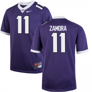 Texas Christian University Jersey Asaph Zamora Game For Men Purple