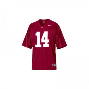 Alabama Barack Obama NCAA Jersey Red With 14TH Championship Anniversary Youth Limited