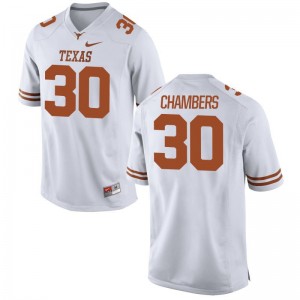 Barrett Chambers Texas Longhorns Jerseys For Men Limited - White