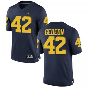 Ben Gedeon Mens Football Jerseys Michigan Game - Jordan Navy