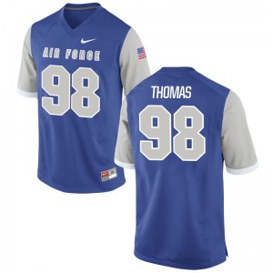 Air Force Falcons Brayden Thomas Jersey S-3XL For Men Game Royal
