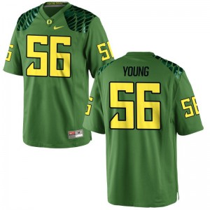 Bryson Young University of Oregon Jersey Apple Green Mens Game