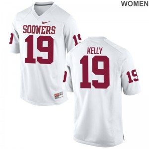 Oklahoma Caleb Kelly Women Game College Jerseys White