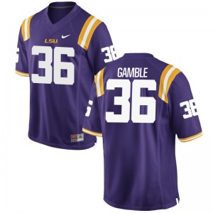 Cameron Gamble LSU Men Limited Jersey S-3XL - Purple
