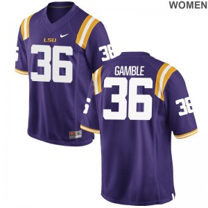 LSU Tigers Limited Purple Womens Cameron Gamble NCAA Jersey