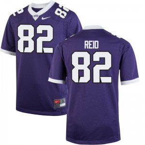Horned Frogs Charlie Reid College Jersey Game Purple Mens