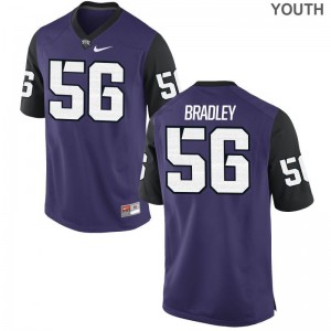 Chris Bradley Youth High School Jersey TCU Limited - Purple Black