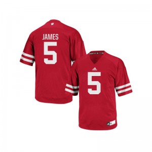UW High School Jerseys of Chris James Mens Authentic - Red