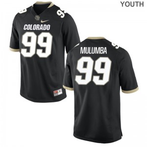 Chris Mulumba Youth Black Jerseys S-XL Colorado Buffaloes Game