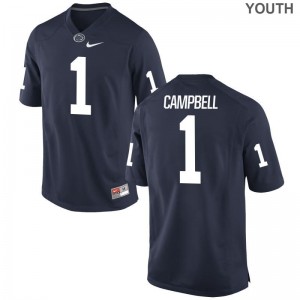 Nittany Lions Christian Campbell Jerseys Navy Game Youth