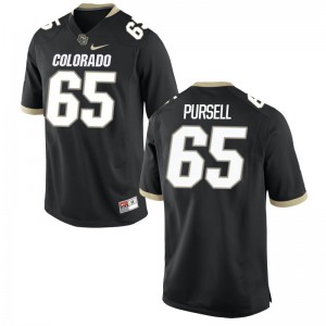 Black Colby Pursell High School Jerseys Colorado Buffaloes Men Game