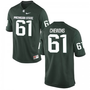 Michigan State Spartans Cole Chewins Jerseys Men Green Game