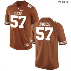 For Kids Orange Limited University of Texas NCAA Jersey of Cort Jaquess