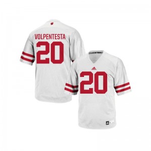 Wisconsin Badgers Cristian Volpentesta Youth(Kids) Authentic White College Jerseys