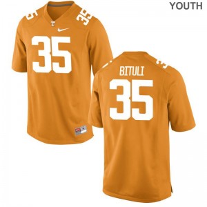 Vols Daniel Bituli Game Youth Jerseys - Orange