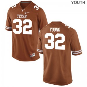 Limited Daniel Young Jersey Texas Longhorns For Kids - Orange