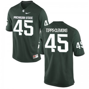 Michigan State University Darien Tipps-Clemons Football Jersey Men Green Limited Jersey
