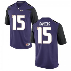 Washington Darrell Daniels Game Mens Jerseys - Purple