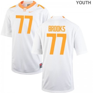 Devante Brooks UT Game Youth Jerseys - White