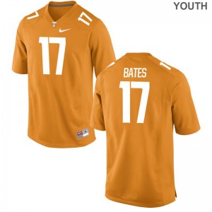 Youth(Kids) Orange Game Vols Football Jersey Dillon Bates