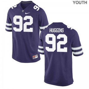 Eli Huggins K-State High School Jerseys Limited Youth(Kids) Purple