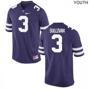 Elijah Sullivan Youth(Kids) Jerseys Purple Game K-State