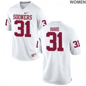 S-2XL OU Sooners Grant Ward Jerseys College Womens Game White Jerseys