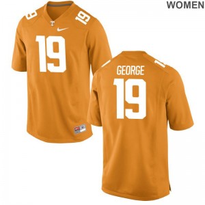 For Women Jeff George Jerseys S-2XL Tennessee Limited Orange