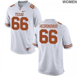 Limited White Joe Heironimus NCAA Jerseys Womens Texas Longhorns