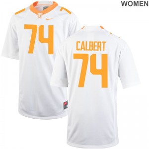 K'Rojhn Calbert Tennessee White Game For Women Jerseys