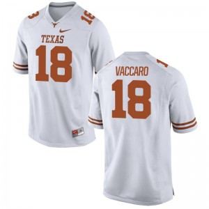 Kevin Vaccaro Jerseys University of Texas White Limited For Men Football Jerseys
