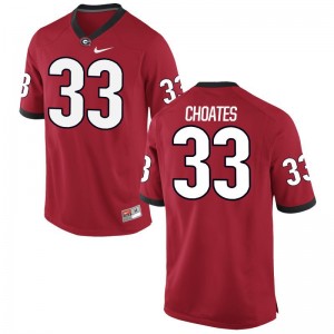 Limited Red Mens Georgia High School Jersey Kirby Choates