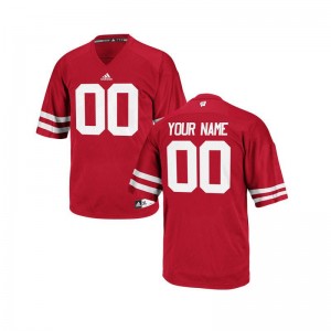 For Men Customized Jerseys Wisconsin Limited - Red