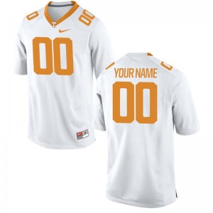 Mens Custom Jersey College White Limited Tennessee Volunteers Custom Jersey
