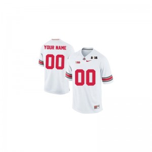For Men Customized Jerseys Limited White 2015 Patch Ohio State