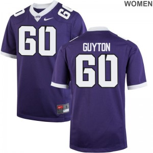 Texas Christian Nate Guyton Jersey S-2XL Limited Womens Purple