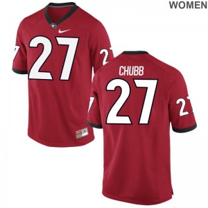 UGA Nick Chubb Jerseys For Women Red Limited