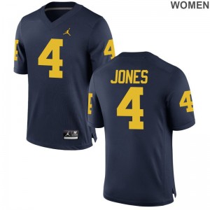 Reuben Jones University of Michigan Player Jerseys Ladies Game Jordan Navy