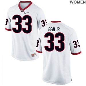 Robert Beal Jr. Jerseys Georgia Bulldogs White Limited Womens Alumni Jerseys