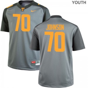 Ryan Johnson Tennessee Volunteers Youth Jersey Gray Limited Jersey