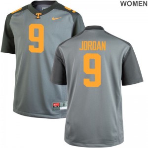 Tennessee Vols Tim Jordan Jerseys Game Ladies Gray
